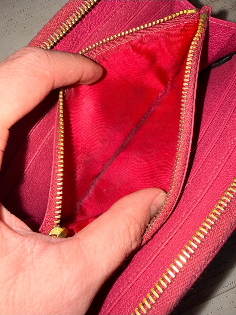 Miu Miu Madras Zip Wallet w/ Box & Cards - Picture 8 of 12
